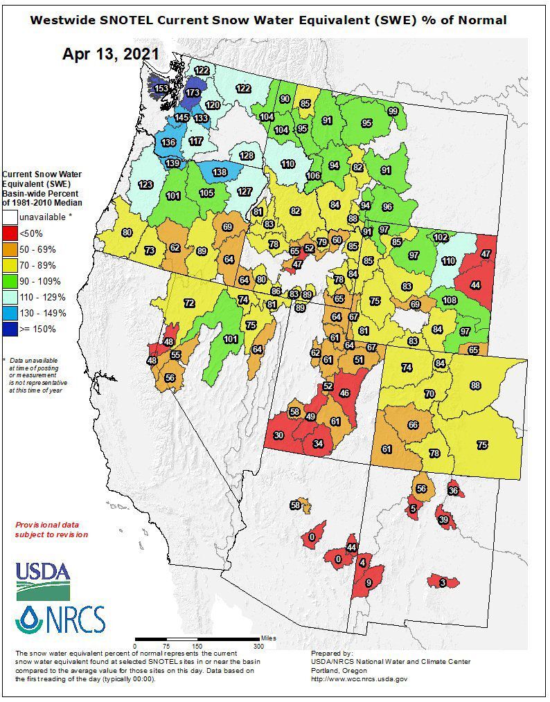 Snowpack in the West